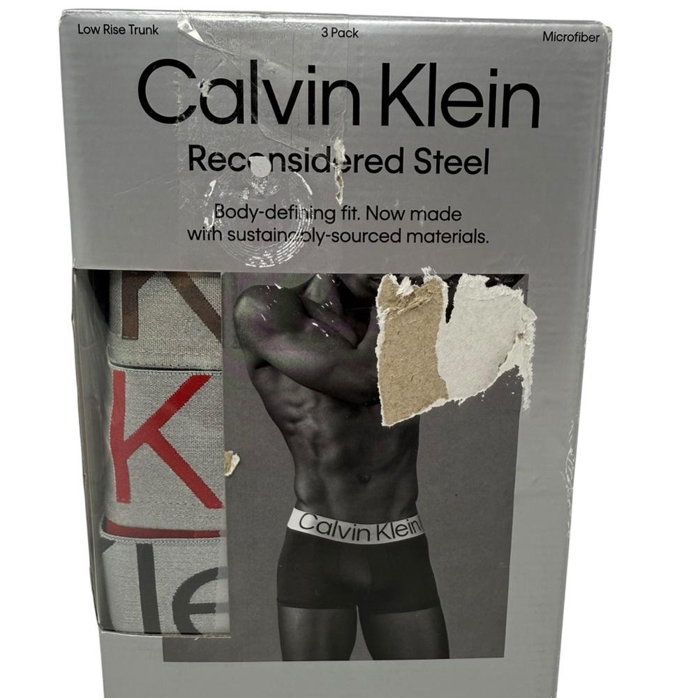 Calvin Klein Men’s Size XXL 3 pair Reconsidered Steel Microfiber Underwear New